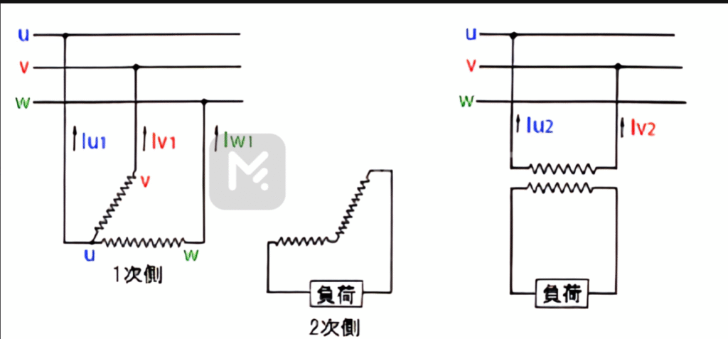 逆V結線変圧器についての備忘録 | 名無し電気管理事務所