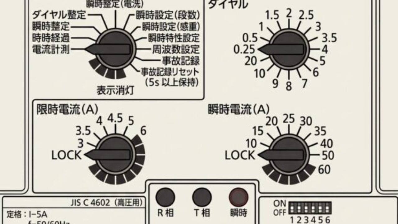 三菱製 過電流継電器（MOC-A3V-R）の試験方法と特性のまとめ | 名無し